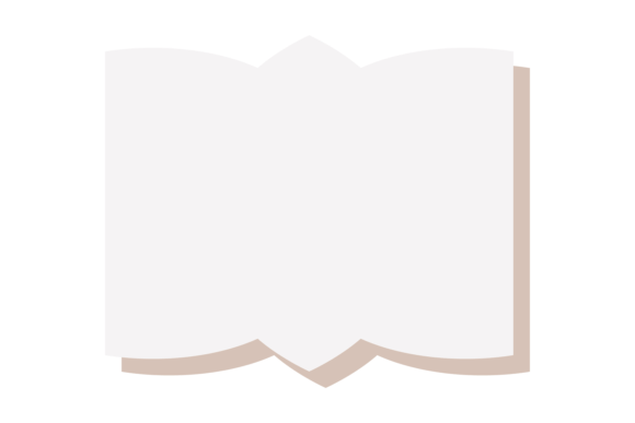 Blank Paper Card. Decorative Shape White