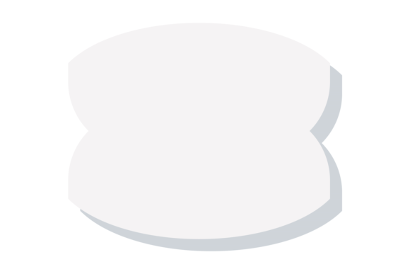 Blank Paper Tag. Decorative Shape Frame