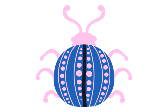 Bug Icon. Stylized Ladybag. Decorative B: A Strategic Asset for Visual Identity and Brand Clarity