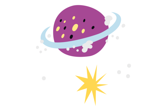 Cute Planet and Star. Decorative Kid Spa
