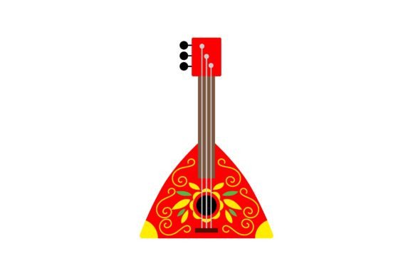Decoding Cultural Iconography: The Strategic Role of the Red Balalaika with Decorative Ornament in Visual Communication