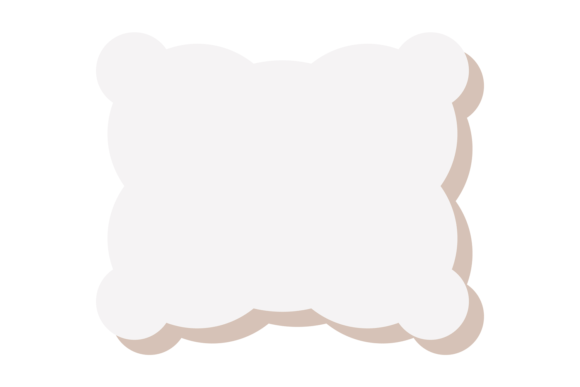 Decorative Blank Shape Frame: Empty Paper Guide