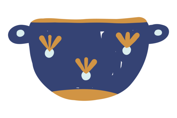 Decorative Ceramic Pot. Cute Hand Drawn: Elevating Everyday Spaces with Whimsical Charm