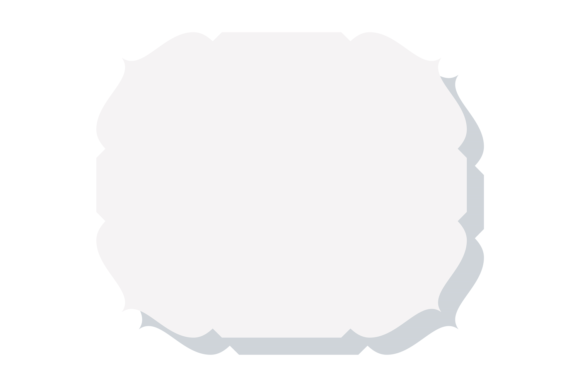 Decorative Frame. White Paper Label. Vin
