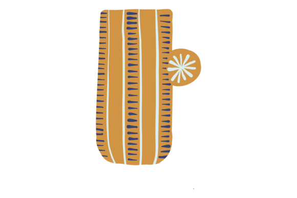 Decorative Mug. Hand Drawn Ceramic Patte
