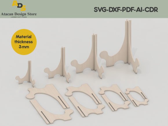Decorative Pic Frame Stand Pic Holder: A Versatile Asset for Laser and Digital Crafters