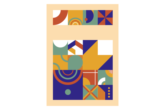 Decorative Poster in Bauhaus Style. Geom