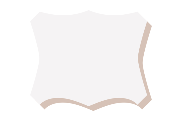 Decorative Shape Frame. Paper Sticker. V
