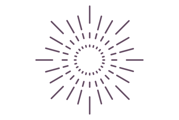 Decorative Sun Rays. Radial Black Line L: A Strategic Asset for Visual Branding and Workflow Integration