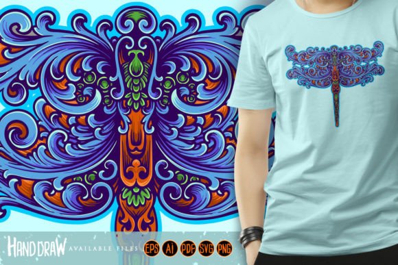 Elegant Decorative Dragonfly Ornament