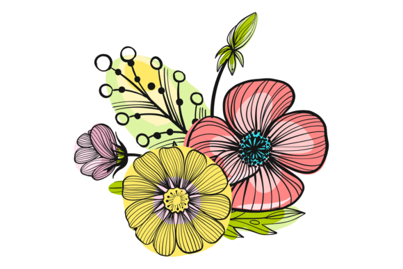 Garden Flowers Decorative Bouquet