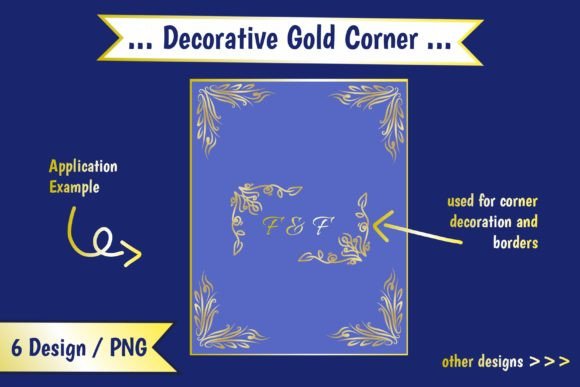 Luxury Decorative Gold Corner Design: Elevating Visual Identity with Precision