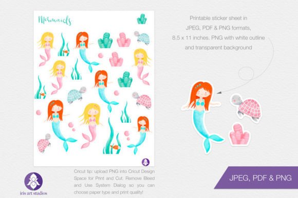 Printable Mermaid Decorative Stickers: A Creative Guide to Digital Crafting
