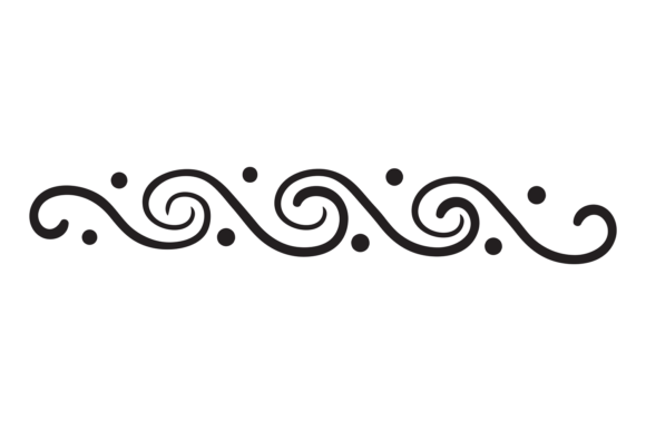 Swirl Ornament Text Border. Decorative P